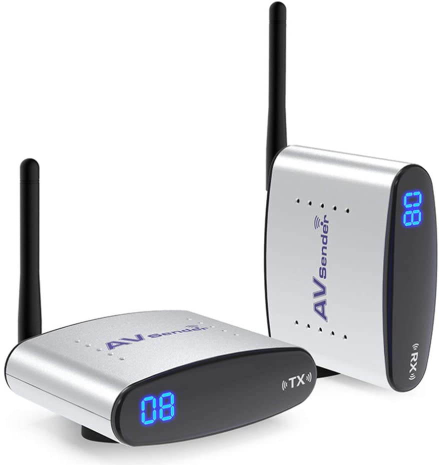2.4GHz Wireless AV Transmitter Receiver Audio Video Sender with IR Signal Extension Wire for TV Set Box DVD IPTV 100m Range Digital Wireless STB Sharing device