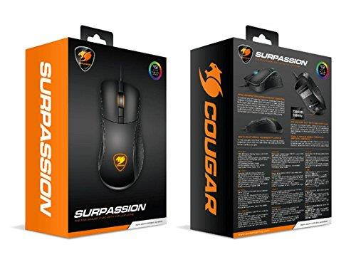 Cougar SURPASSION Gaming Mouse - with On-Board LCD Screen - PixArt PMW3330 Sensor - 50-7,200 DPI On-Board Setting