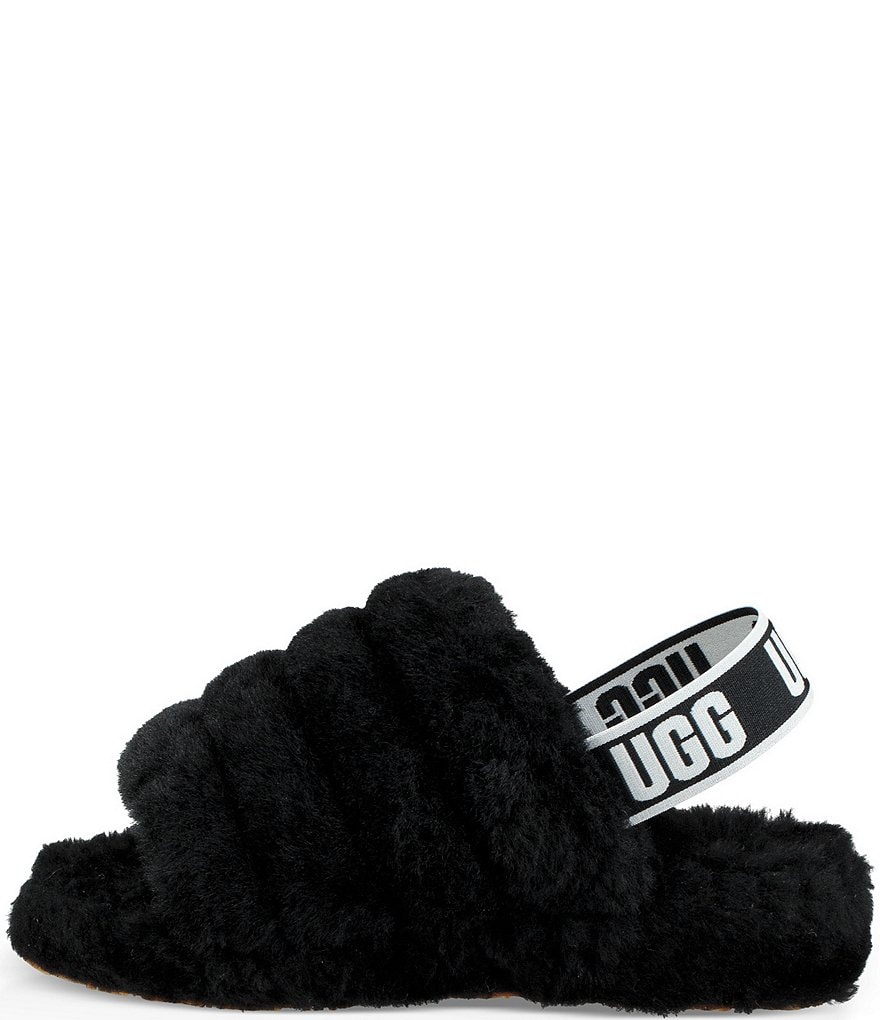 UGG&reg; Logo Fluff Yeah Fur Slides