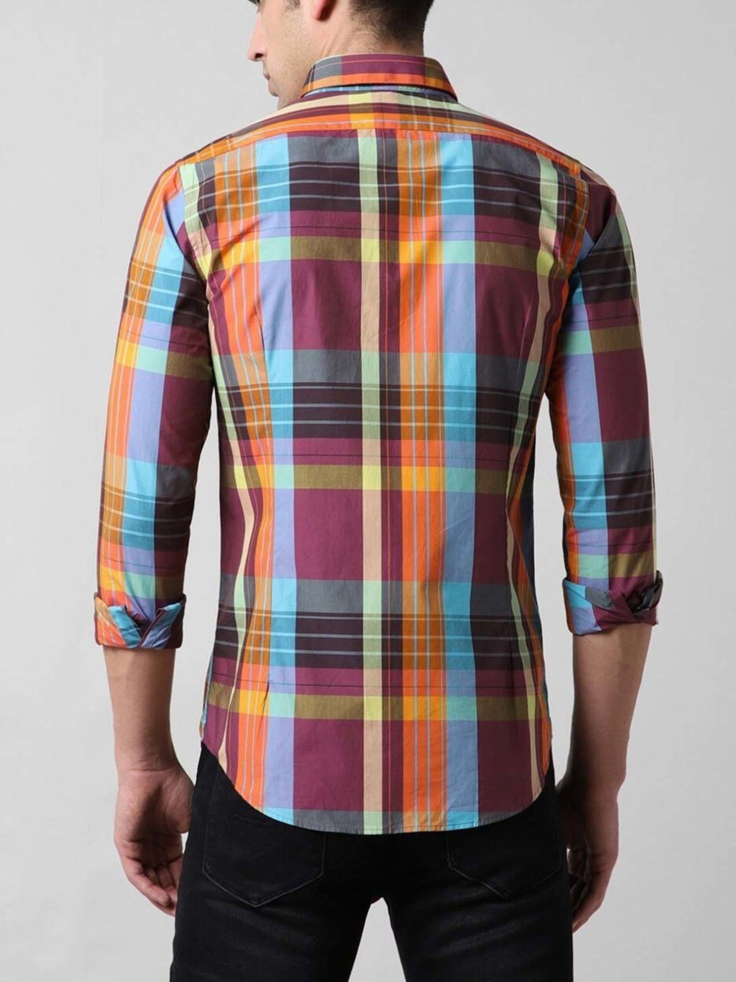 Simon Carter London Multi Checks Slim Fit Shirt
