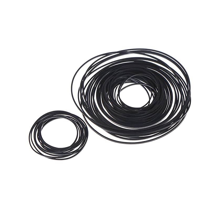 Tape Machine Recorder Rubber Belt Repair Maintenance Mix Flat Tape for Recorders CDROM Video Machines DVD Drive50Pcs