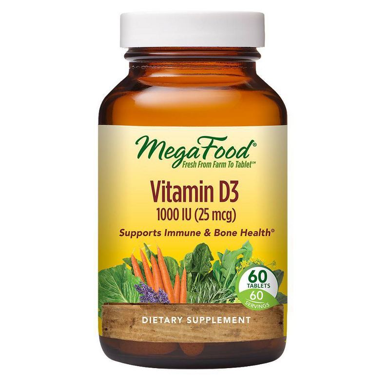MegaFood Vitamin D3 1000 IU Tablet - 60ct