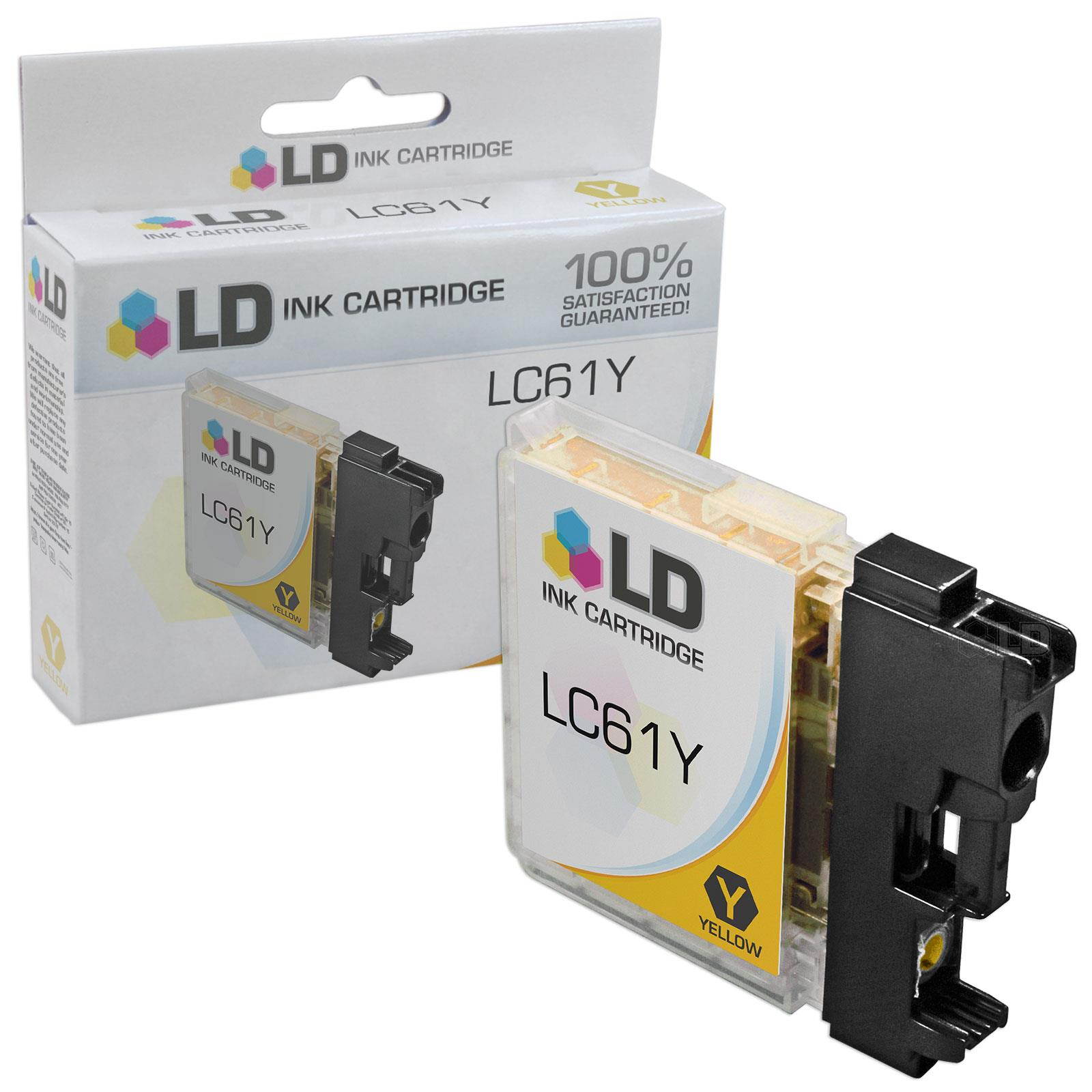 LD Compatible Ink Cartridge Replacement for Brother LC61 Series (Cyan, Magenta, Yellow, 3-Pack)