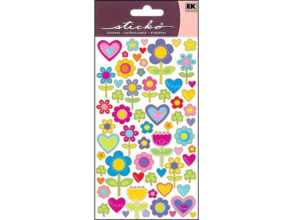 Sticko Classic Stickers-I Love Flowers