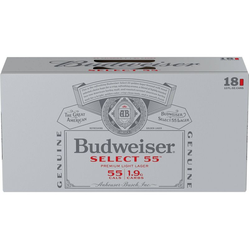 Budweiser Select 55 Beer - 18pk/12 fl oz Cans