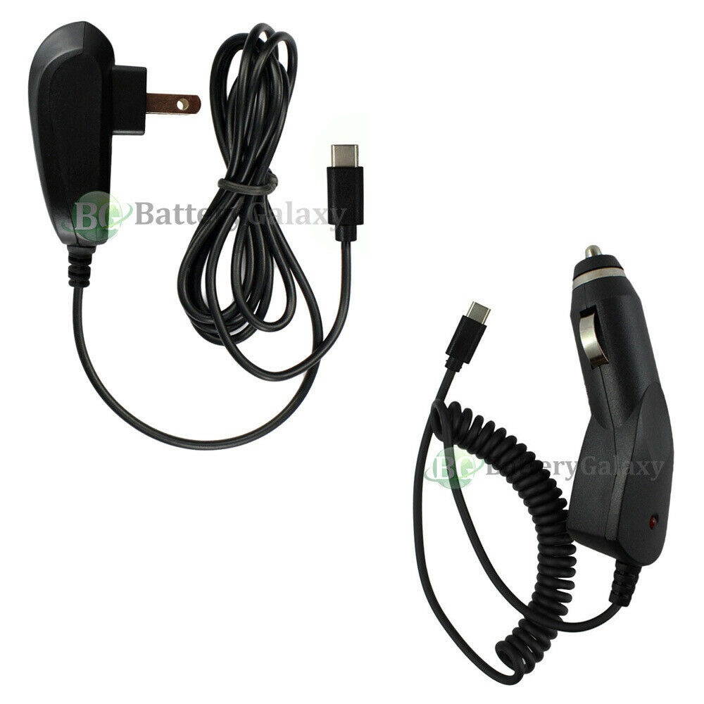 USB Type C Wall+Car Charger for Android Phone  Galaxy A51/S11/S11+/11e