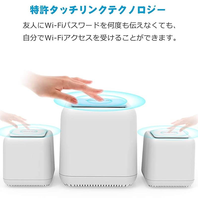 Smart Mesh WiFi System 24GHz+5Ghz Smart WiFi Router Mesh with Touchlink FunctionNewest High Power WiFi RouterWiFi Extender for WholeHome Mesh Network