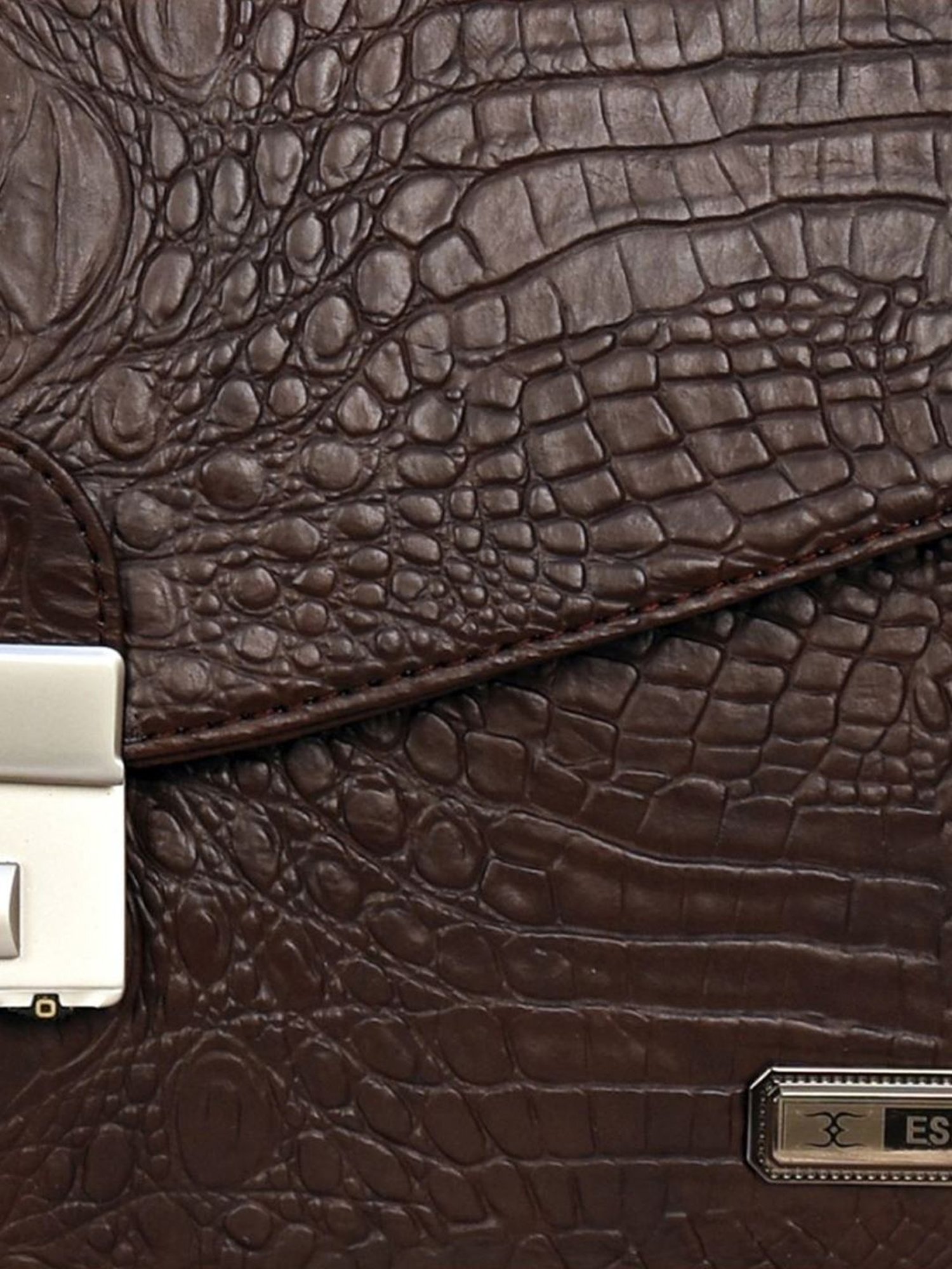 Esbeda Brown Large Laptop Messenger Bag