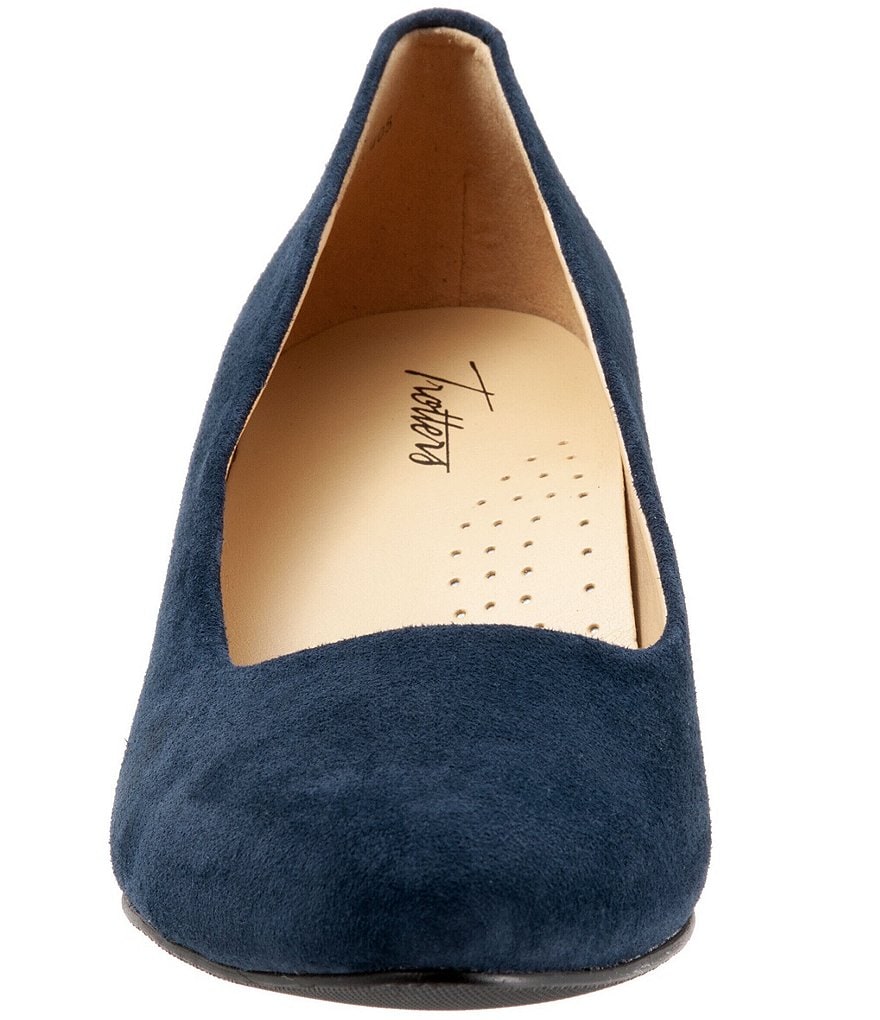 Trotters Kiera Suede Kitten Heel Pumps
