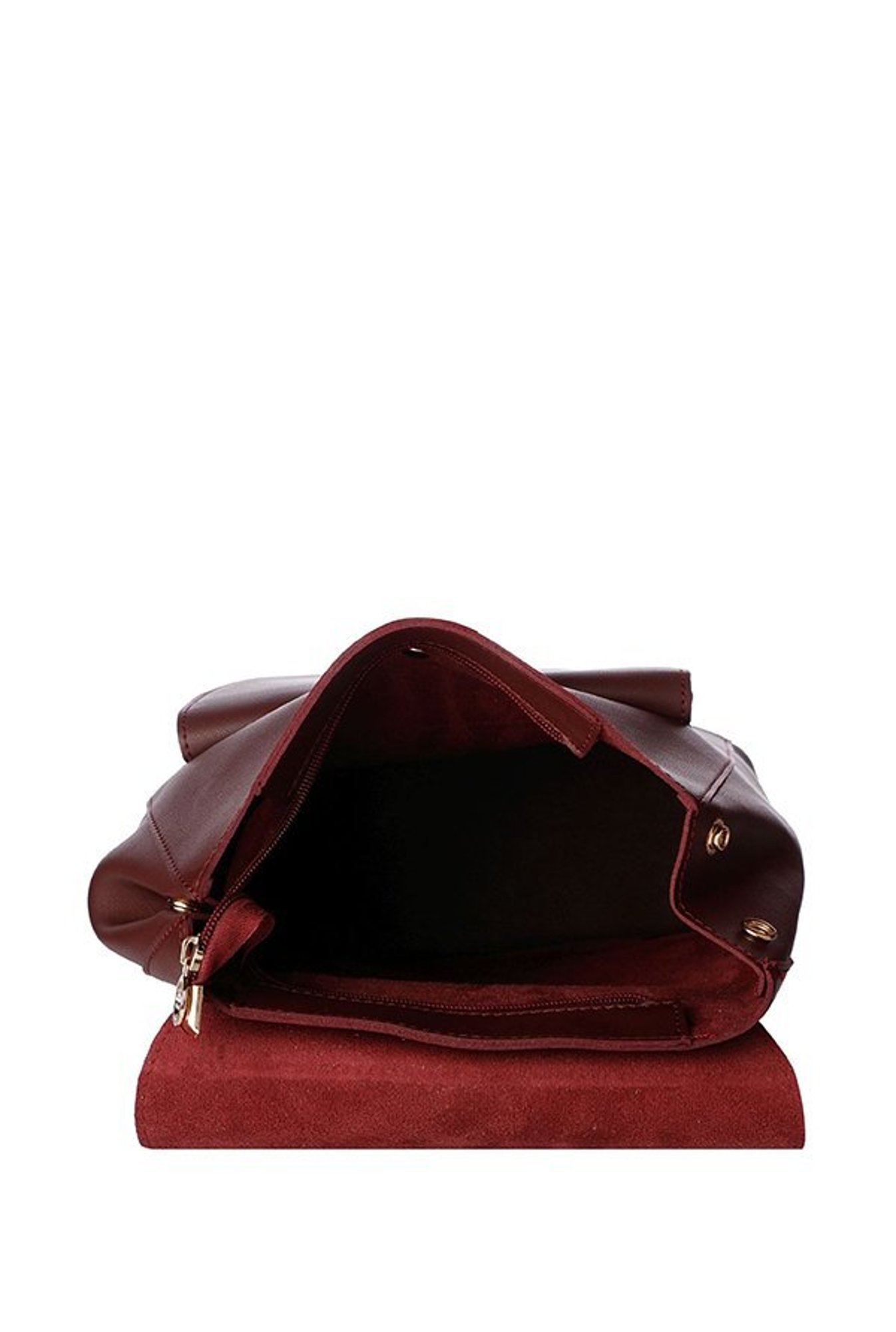 Gio Collection Maroon Solid Backpack
