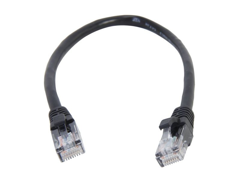 Cat 6 Ethernet Cable 50 ft Black Long Internet Network Cable High Speed Flat LAN Cable RJ45 Cord for Gaming Switch Modem Router Coupler