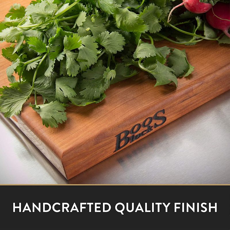 John Boos 24 Inch Wide 1.5 Inch Thick Reversible Cutting Board Block with Two Sided Hand Grips , 24 x 18 x 1.5 Inches, Cherry Wood