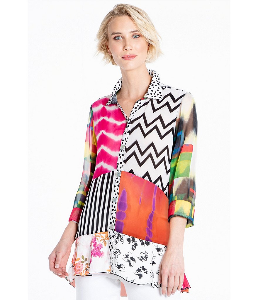 Karyn Seo Hazel Lattice Lace Linen Top