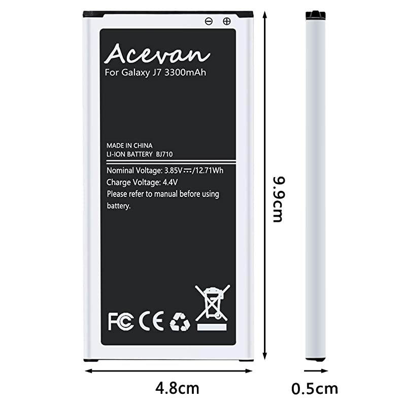 Galaxy J7 Battery  3300mAh Replacement Battery for Samsung J7 2016 J710 J710F J710T J710P EBBJ710CBC EBBJ710CBE Galaxy J7 Prime 2017 J727 J7 Perx J727P J727A J727V J727T J727R J727U