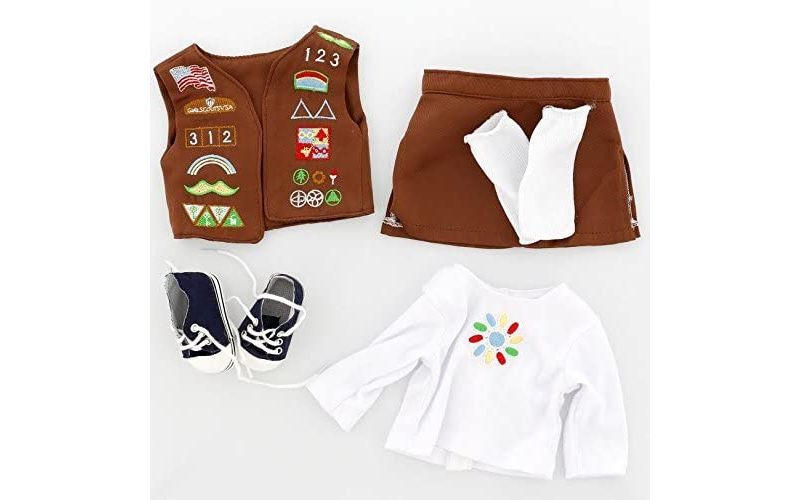 Dress Along Dolly Brownie Girl Scout Outfit for American Girl Doll