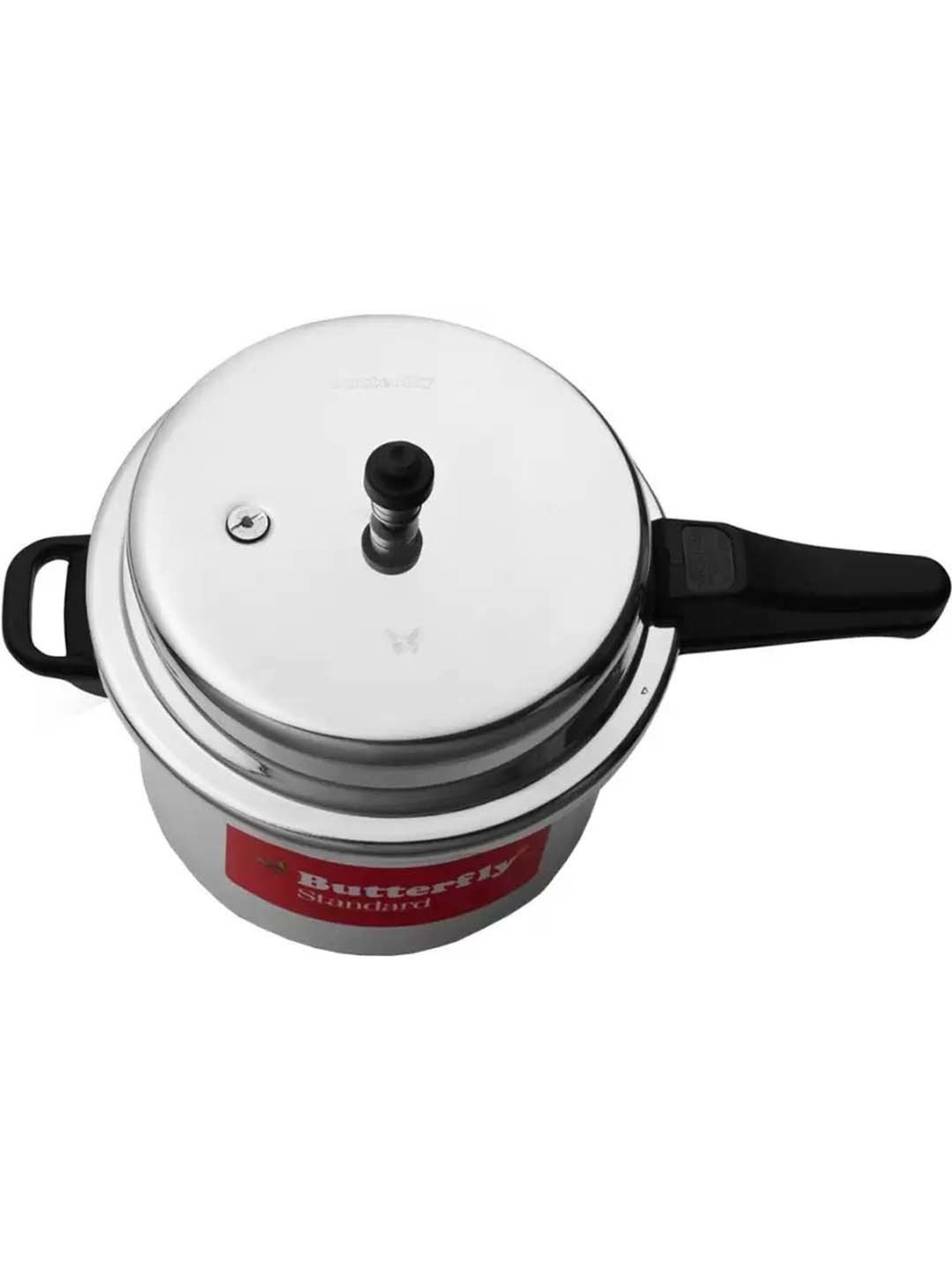Butterfly Silver Alloy & Plastic Standard Pressure Cooker (10 L)