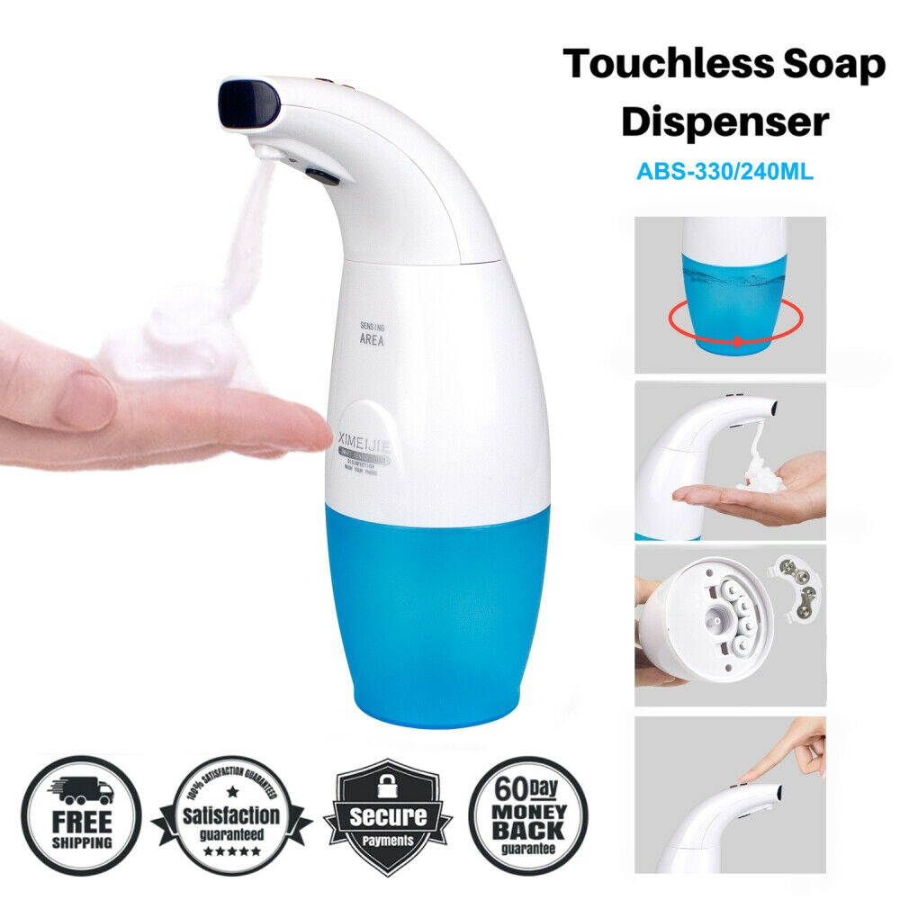 Automc Foam Soap Dispenser 350ML Kitchen Touchless Handsfree Sensor Dispenser