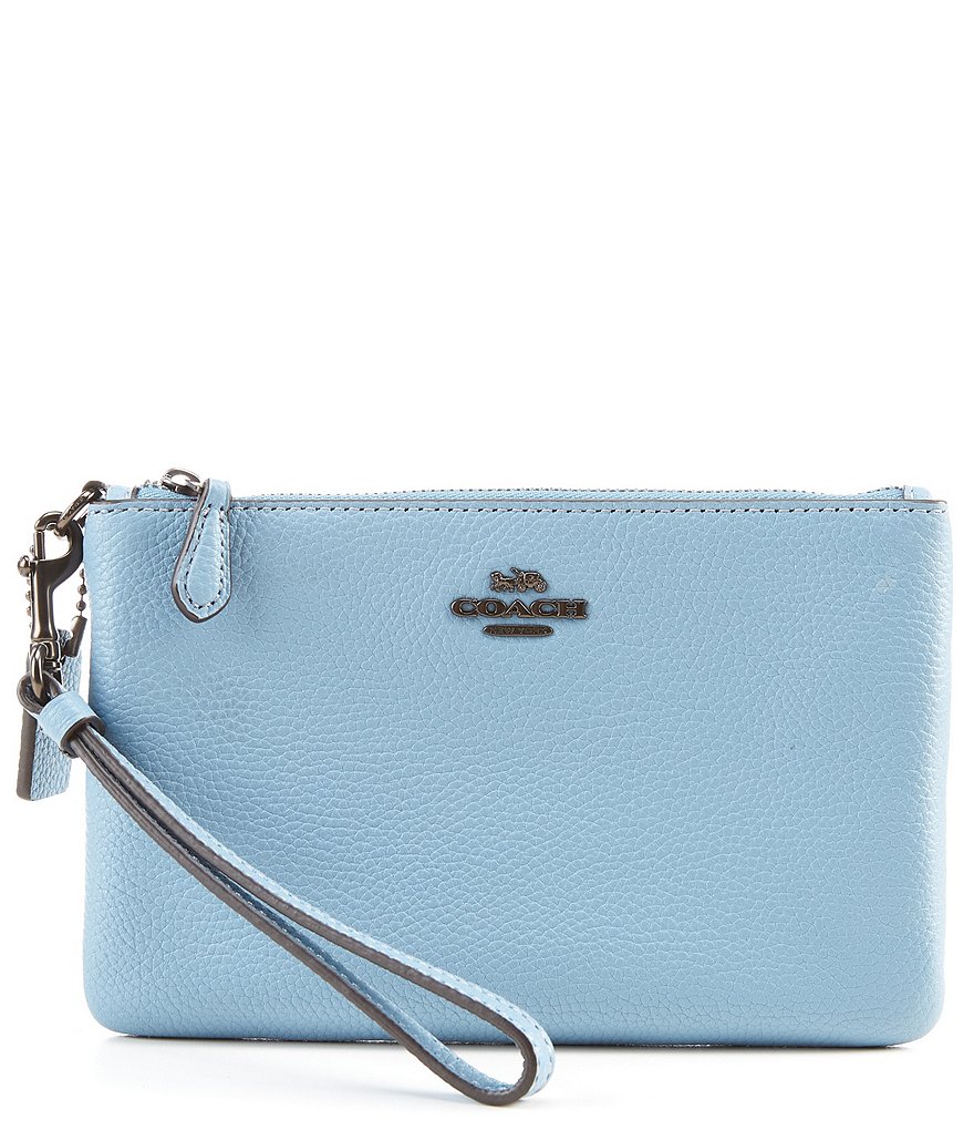 HOBO Link Leather Zip Wristlet