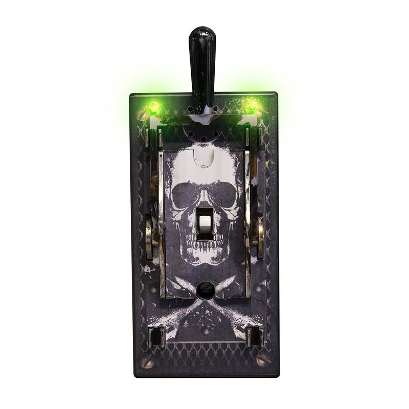 Tekky Electric Light Switch Cover   Skull, Black