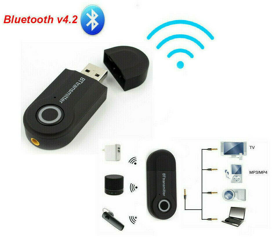 Bluetooth 4.0 Transmitter Audio BT400 Wireless Adapter 3.5mm Jack A2DP TV Stereo