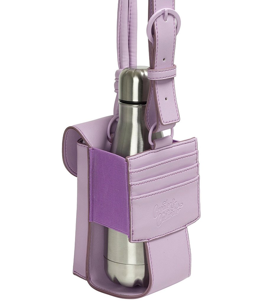 Create & Cultivate Vegan Leather Water Bottle Crossbody Bag