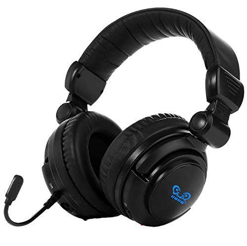 HUHD 2.4 Ghz Optical Wireless Stereo Vibration Gaming Headset For Xbox 360S , PS4/3, PC, Mac ,TV ,XBox One With Detachable Microphone