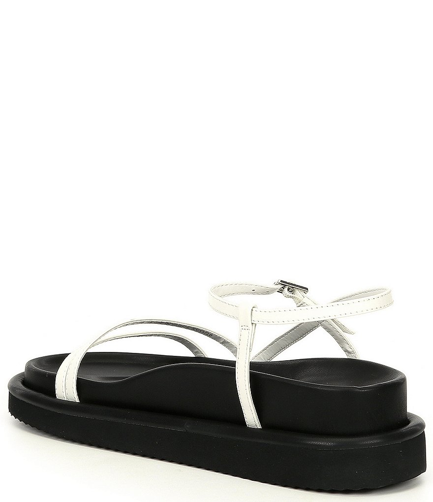 Kurt Geiger London Orson Strappy Leather Footbed Sandals