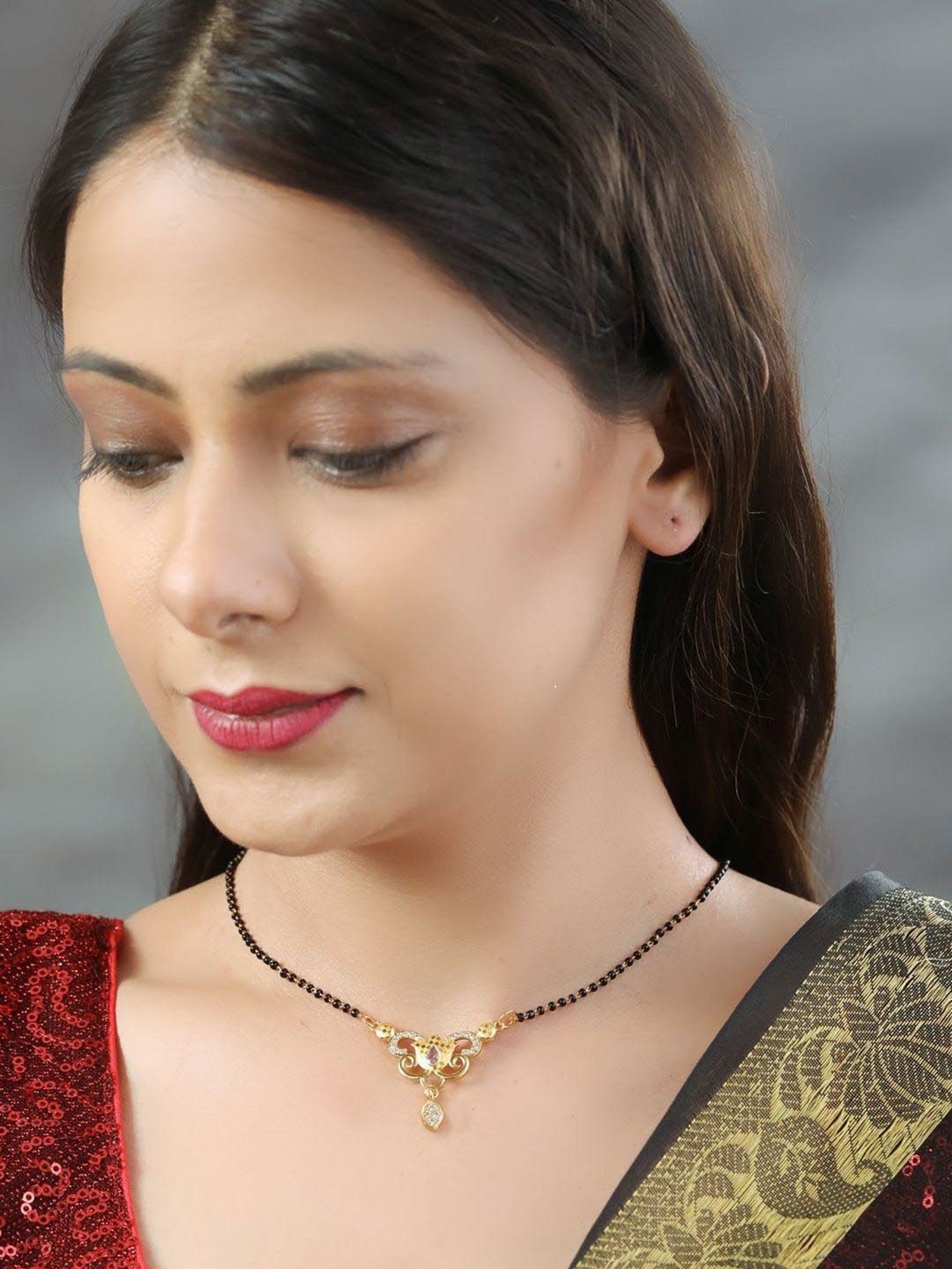 Priyaasi Golden Mangalsutra - Set of 2