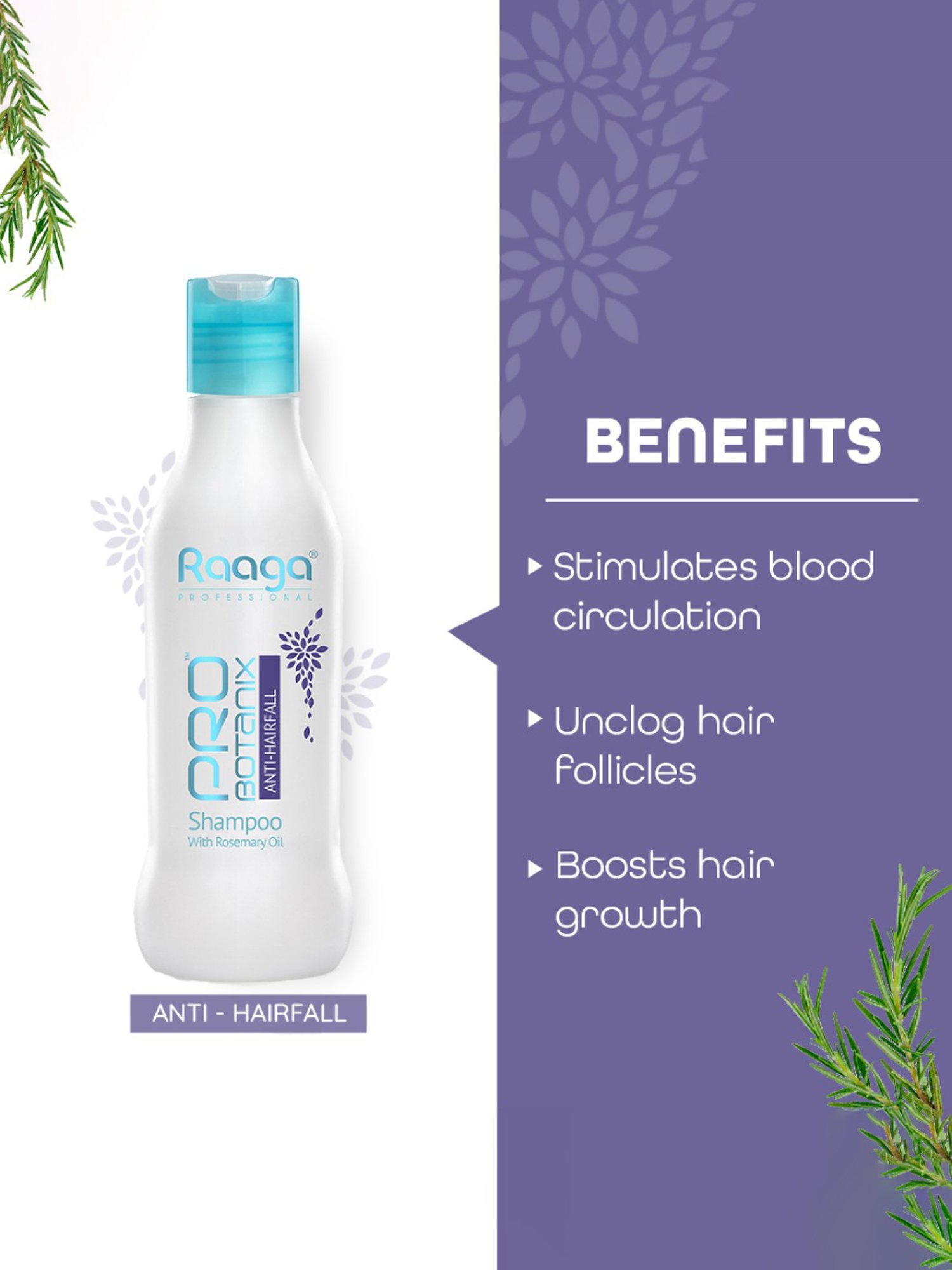 Raaga Professional Pro Botanix Anti-Hairfall Shampoo - 200 ml