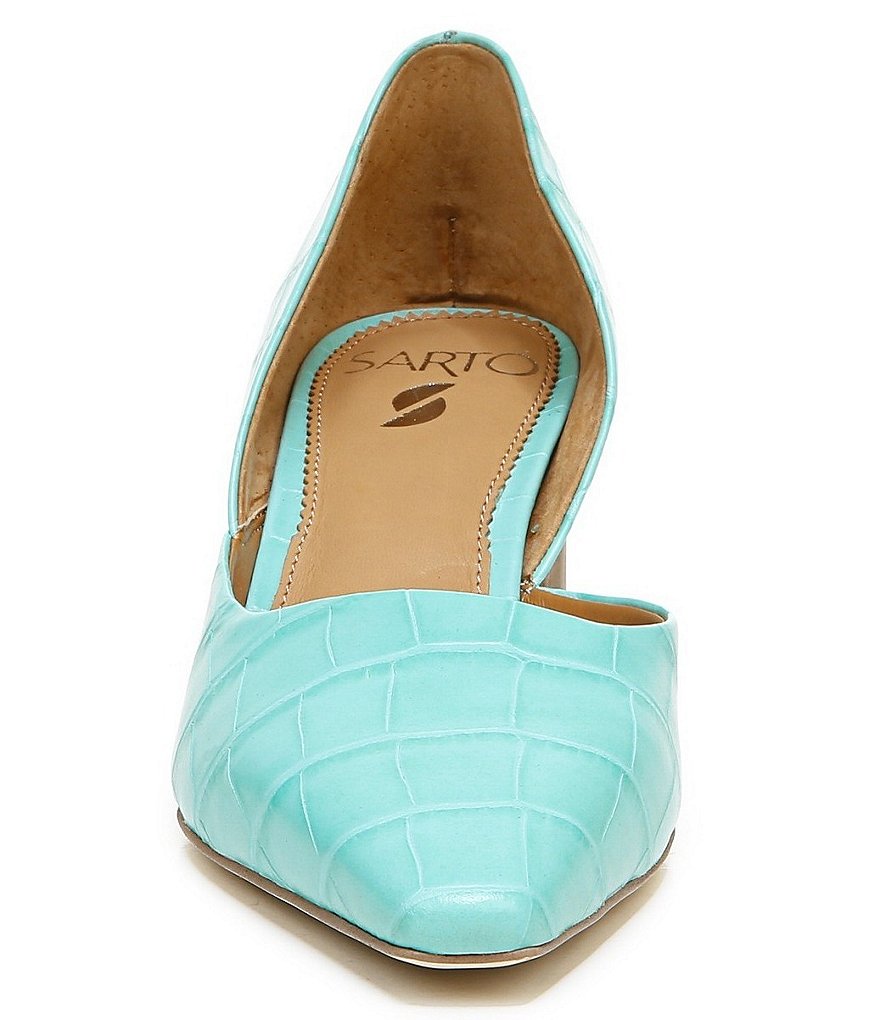 Franco Sarto Rita Croco Leather d'Orsay Pumps