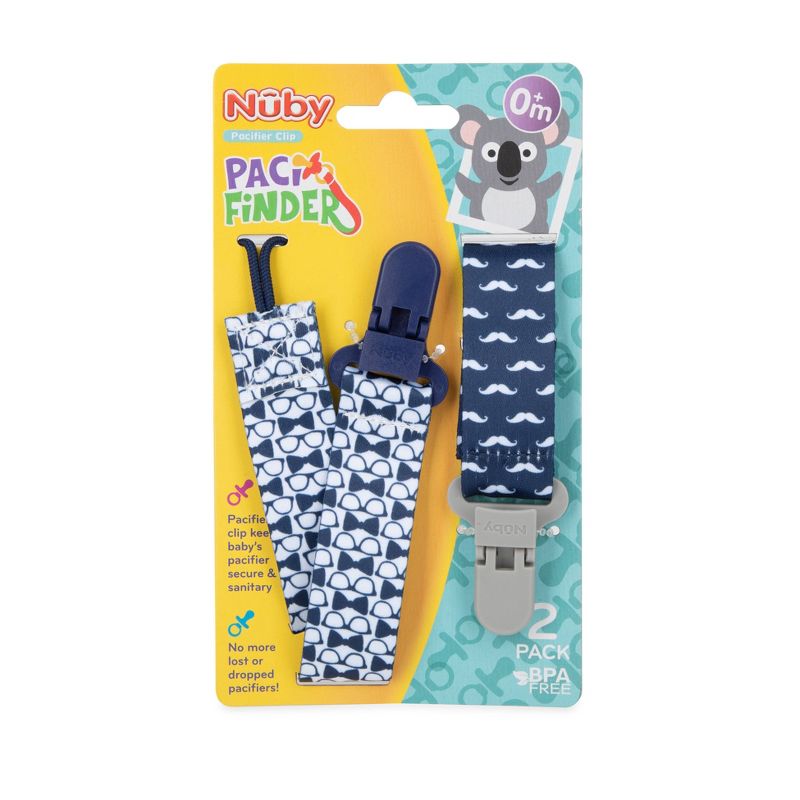 Nuby 2pk Fabric Pacifinder - Style Varies