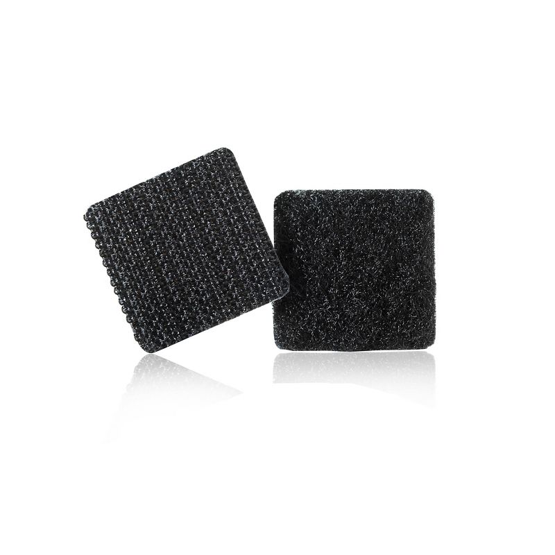 VELCRO 7/8" Sticky Back Squares Adhesives Black