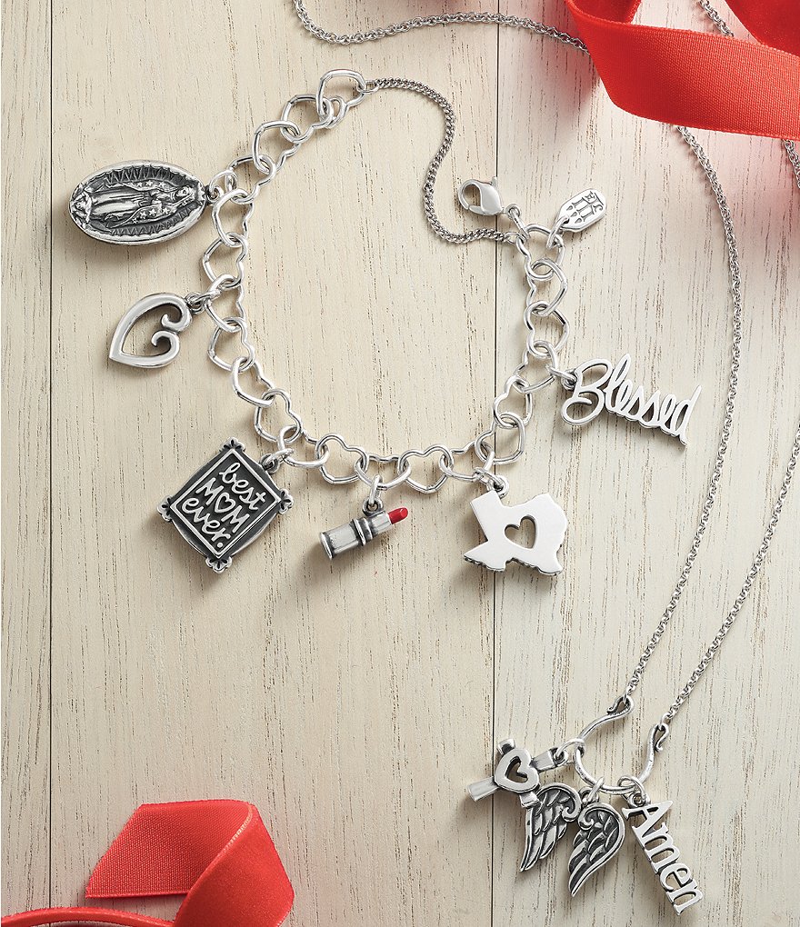 James Avery Faceted Lab-Created Amethyst February Birthstone Charm