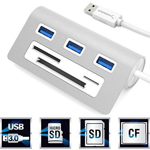 Sabrent 3 Port Usb 3.0 Hub With Cf/Sd/Tf Card Reader