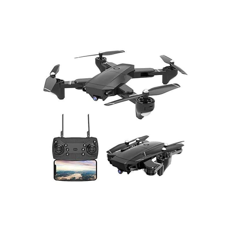 Camera 4K Foldable RC Quadcopters 1080P SX20 2.4GHz Remote/Phone/Tablet Controlled RTF Multirotors with 120&deg; Wide-Angle Full HD Camera Video Headless RTH 360&deg; Flip Father's Day Gifts
