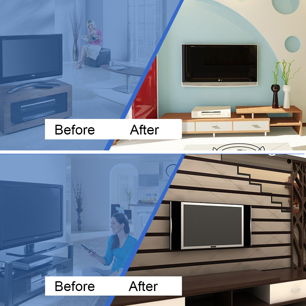 TV Bracket for 14"-37" inch Living Room Bedroom Wall Mount Universal Adjustable Angle