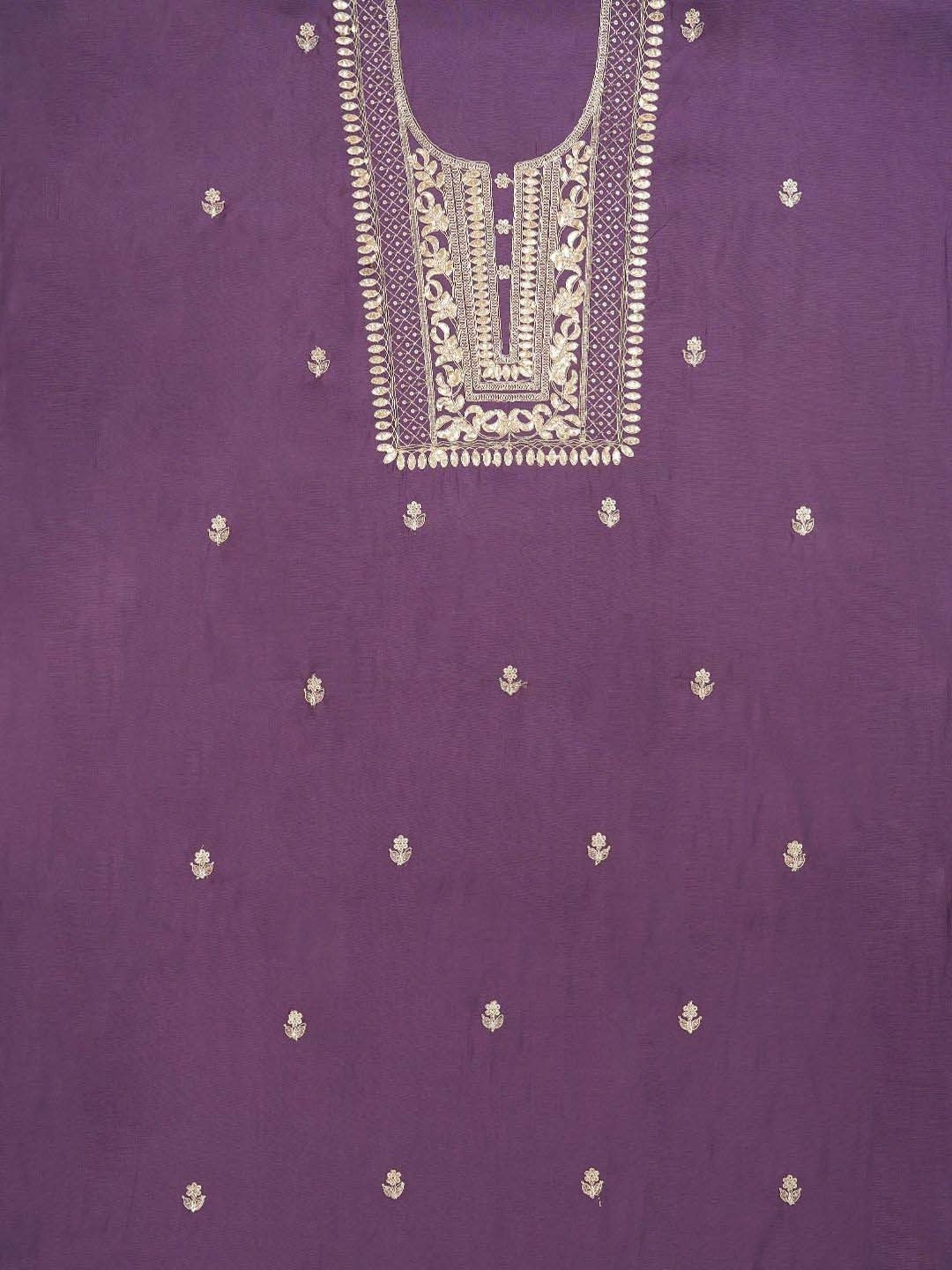 Jaipur Kurti Purple Embroidered Unstitched Dress Material