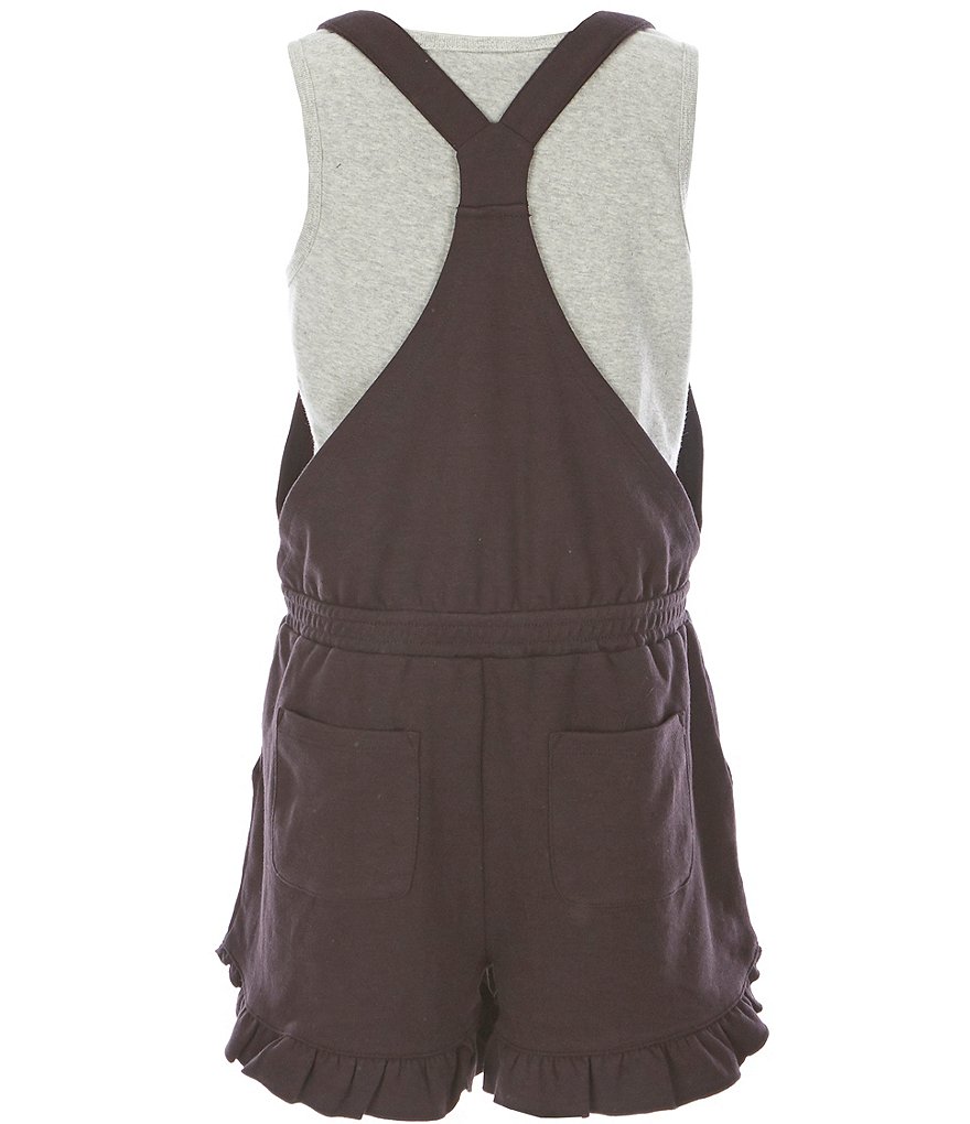 Habitual Big Girls 7-16 Ruffle-Hem Romper & Tank Top Set