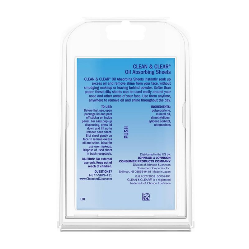 Clean & Clear Oil Absorbing Facial Blotting Sheets - 50ct