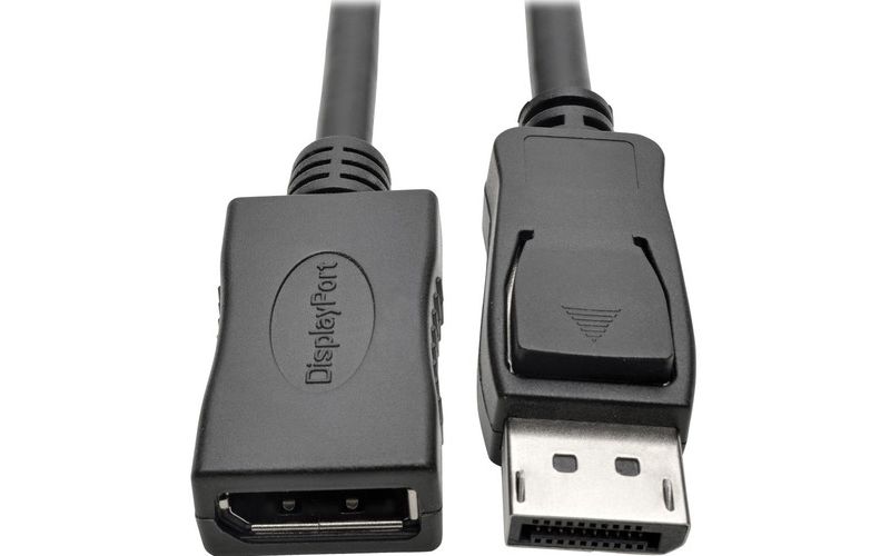 Tripp Lite DisplayPort Extension Cable 4K w/ Latches HDCP 2.2 M/F 10ft 10' - DisplayPort for Monitor, Audio/Video Device, TV - Extension Cable