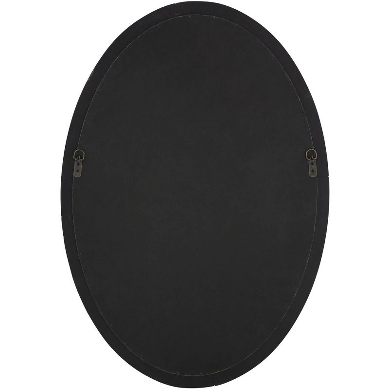 Noble Park Zahra Wooden 23 1/2" x 34" Oval Wall Mirror