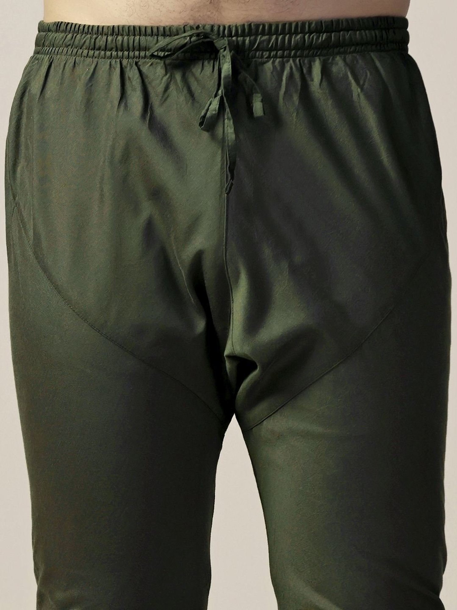 Kisah Green Regular Fit Embroidered Kurta Bottom Set