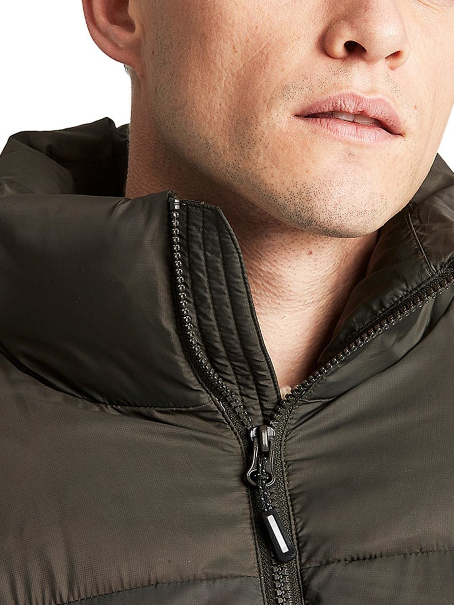 Lindbergh Green Regular Fit Quilted Puffer Jacket