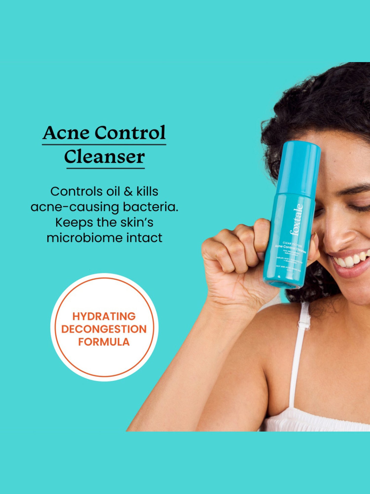 Foxtale Clear Picture Acne Control Cleanser - 100 ml