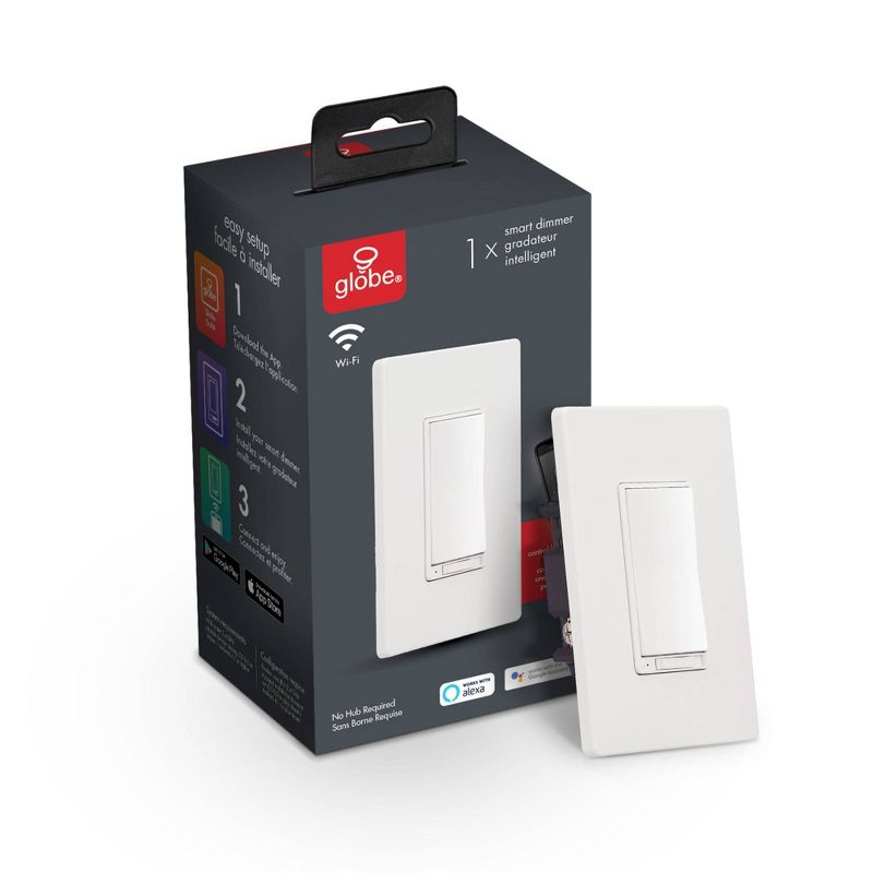 Smart White Wi-Fi Enabled Voice Activated Dimmer Switch