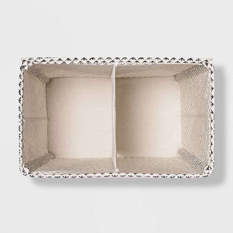 Household Essentials Rolling Laundry Hamper Storage Cart Natural/Light Ash