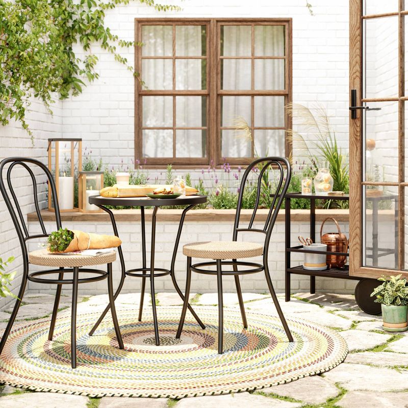 Metal Farmhouse 3pc Patio Bistro Set - Smith & Hawken™