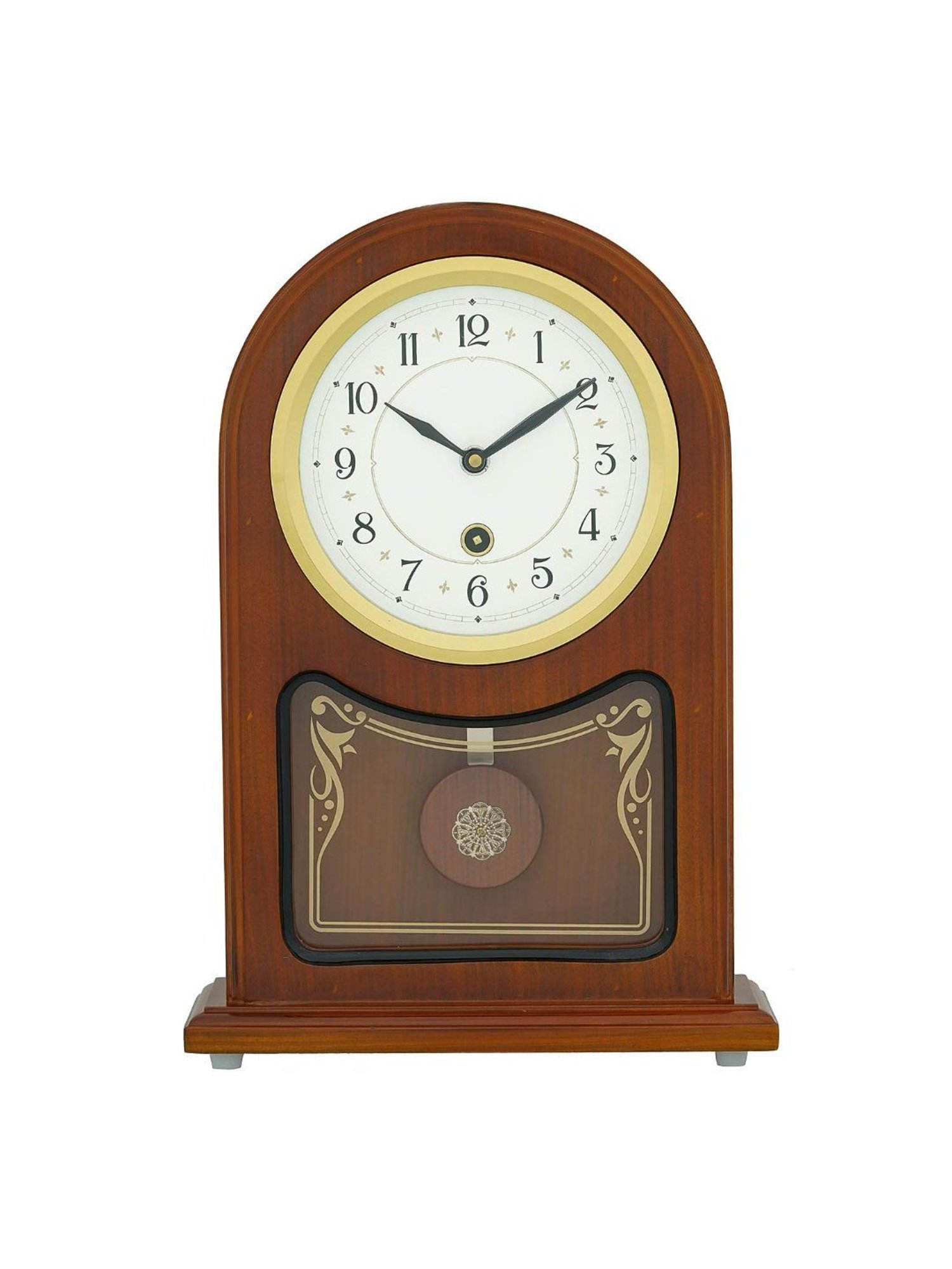 CHRONIKLE Vertical Brown Wood Table or Desk Clock