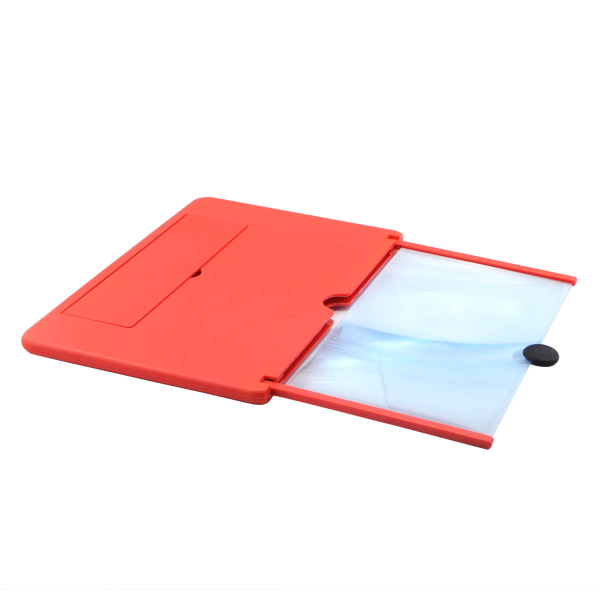 iKKEGOL 12" Screen Magnifier, 3D HD Mobile Phone Enlarger Magnifying Amplifier Projector for Movies Videos and Gaming, Foldable Phone Stand Support All Smartphones