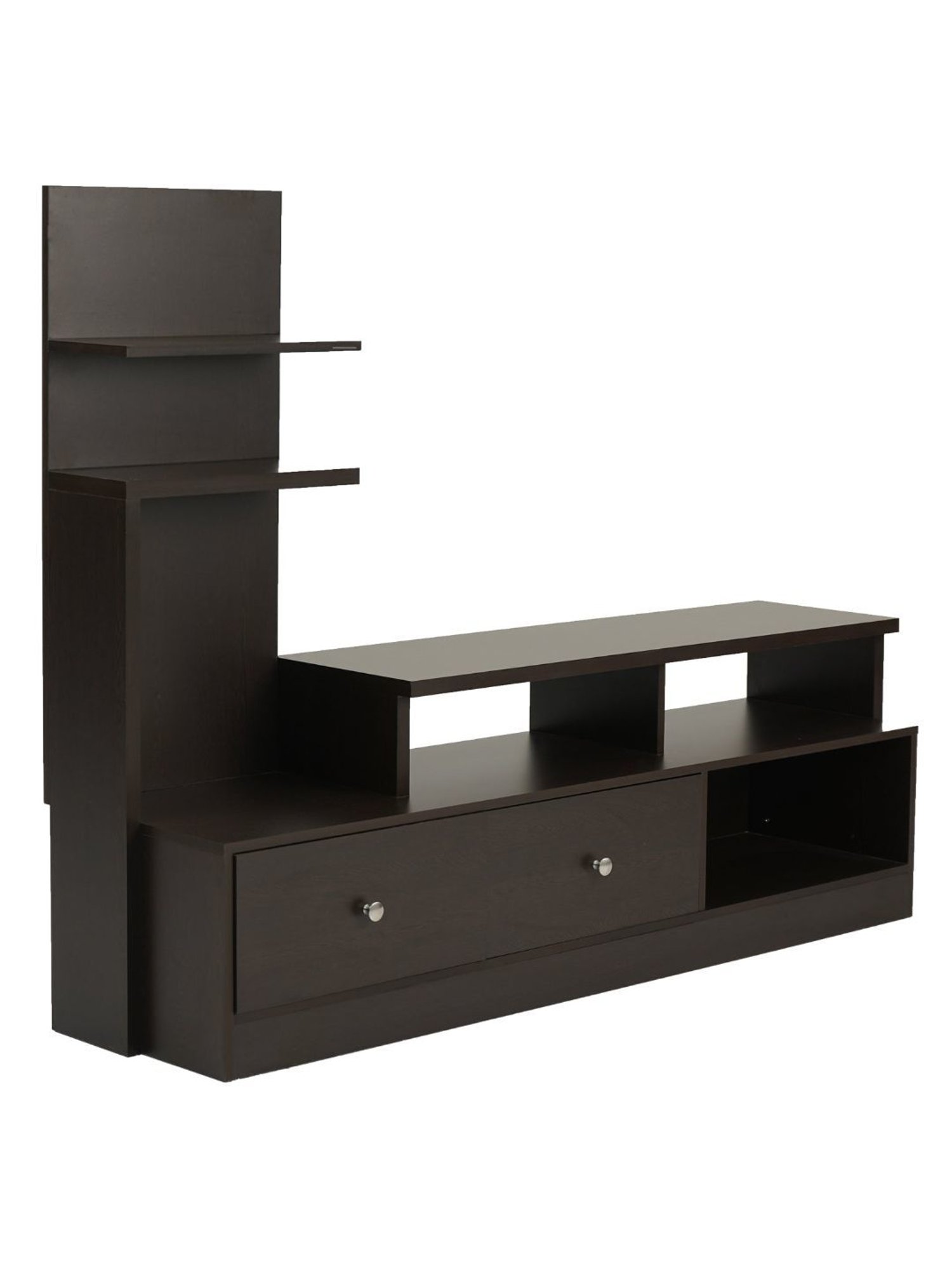 Nilkamal Cora White Engineered Wood TV Entertainment Unit with 2 Shelves
